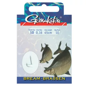   Gamakatsu Coars Booklet Bream 1310N #16 0,10mm 70cm előkötött horog