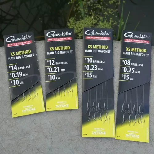 Gamakatsu Coarse Pro-C XS Method #8 0,25mm 15cm előkötött csalitüskés horog