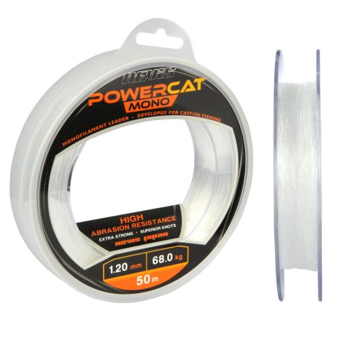 Powercat harcsázó előkezsinór mono 50m 0.8mm