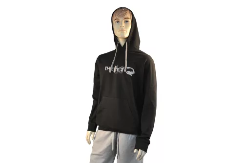 THE ONE HOODED SWEATSHIRT BLACK/FINE GREY M