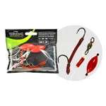 WIZARD MONSTER RIVER DOUBLE UPOSE PRO MONOBRAID RIG 4+4G 6/0+8/0 SPECIMEN