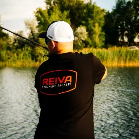 Reiva Póló 100% pamut  Fekete L