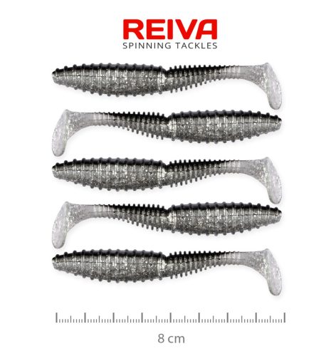Zander Power Shad 8cm 5db/cs (Flash Bleak)