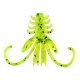 NYMPH 6cm 12db/cs  Fluo Zöld Flitter