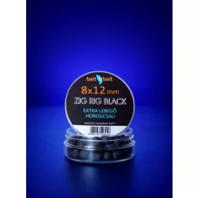   Bait Bait Zig Rig Csalik Extra Lebegő Horogcsali 8*12mm Black