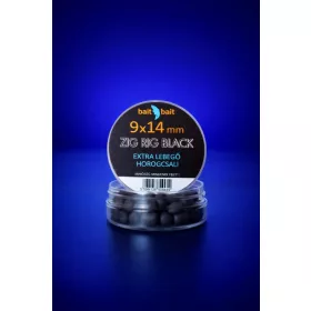  Bait Bait Zig Rig Csalik Extra Lebegő Horogcsali 9*14mm Black