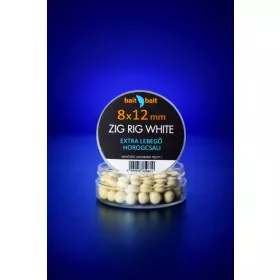   Bait Bait Zig Rig Csalik Extra Lebegő Horogcsali 8*12mm White