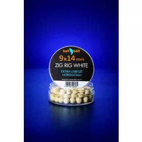   Bait Bait Zig Rig Csalik Extra Lebegő Horogcsali 9*14mm White