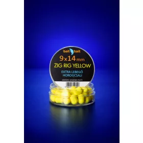   Bait Bait Zig Rig Csalik Extra Lebegő Horogcsali 9*14mm Yellow