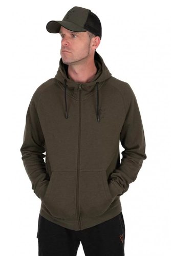 FOX COLLECTION LW HOODY GREEN & BLACK - M