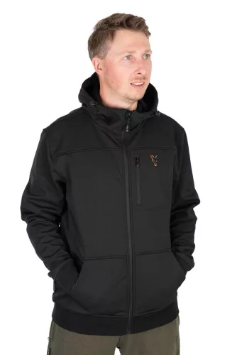 Fox Collection Soft Shell Jacket Black & Orange XXL