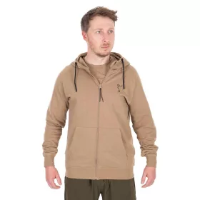Fox Collection LW Zip Hoody pulóver Tan Limited L