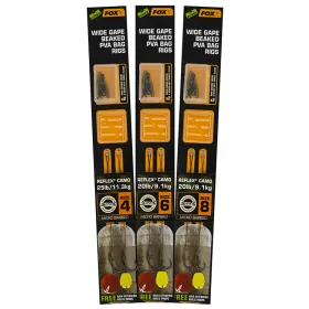 FOX EDGES WIDE GAPE BAKED PVA RIGS 25LB 4