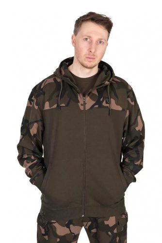FOX LW KHAKI & CAMO SPLIT ZIP HOODY - XXXL
