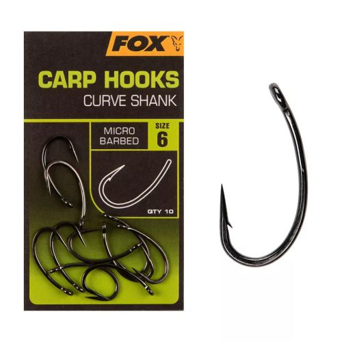 FOX CARP HOOKS CURVE SHANK 8
