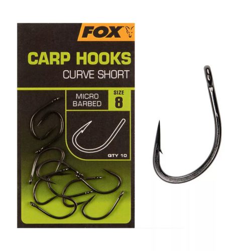 FOX CARP HOOKS CURVE SHANK SHORT 8