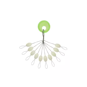 Catzoom Fluoreszkáló gumi stopper, 5x7 mm, 10 db