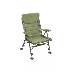   CZ Recliner Komfort horgászfotel, 56x46x42/98 cm, Camou/Fleece