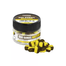   FC Duo Dumbel Wafters horogcsali, o8x12 mm, citrom, keksz, 15 g