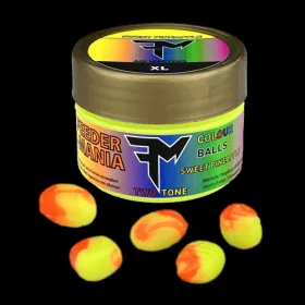 FEEDERMANIA COLOUR BALLS TWO TONE SWEET PINEAPPLE XL