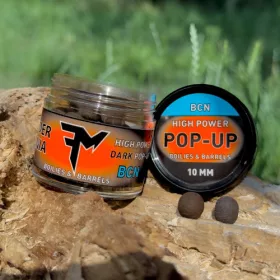   FEEDERMANIA HIGH POWER DARK POP-UP BOILIES & BARRELS 10 MM BCN
