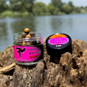 FEEDERMANIA DARK WAFTERS BOILIES & BARRELS 8 MM MANGO