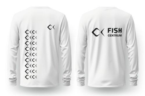 Fishcentrum UV álló hosszú ujjú póló fekete nyomattal S