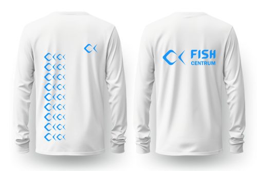 Fishcentrum UV álló hosszú ujjú póló kék nyomattal XL