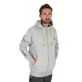 MATRIX FULL ZIP HOODY GREY & LIME - S