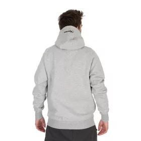 MATRIX FULL ZIP HOODY GREY & LIME - L