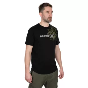 Matrix Hex Print T-Shirt (Black) rövidujjú póló L