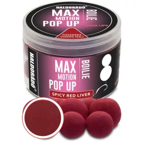   Haldorádó MAX MOTION Boilie Pop Up 16, 20 mm - Fűszeres Vörös Máj
