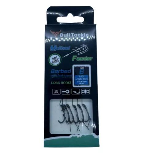 Bull Tackle Előkötött Csalitüskés Horogelőke 10mm 6pcs 6#