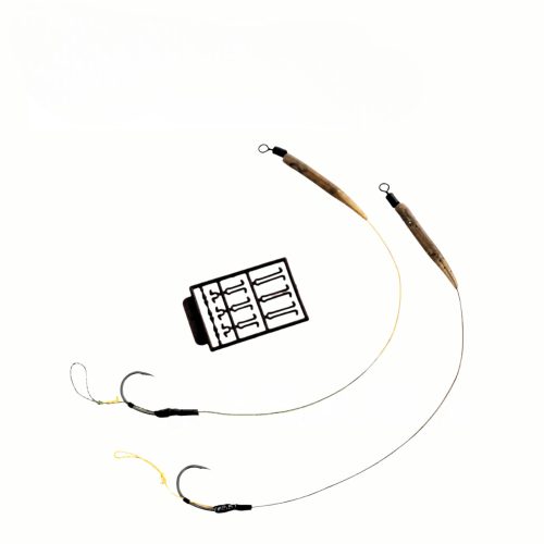Bull Tackle Blow Back Combi Rig 40lb Camotex Semi Stiff-x-2-Elökötött-Horog 6#