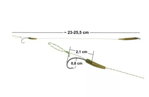 Bull Tackle Method Feeder Hair Rigs 4#