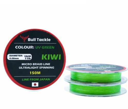 Bull Tackle Kiwi Pergető Zsinór Uv Zöld 0.08 mm