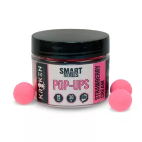  Kraken Baits Smart Series Strawberry Cream Fluo Pink Pop Ups 15 mm 30 g