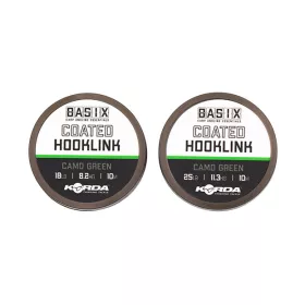 KORDA BASIX COATED HOOKLINK 10M 18LB