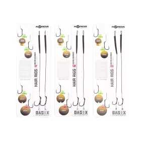 KORDA BASIX HAIR RIGS WIDE GAPE 4 25LB