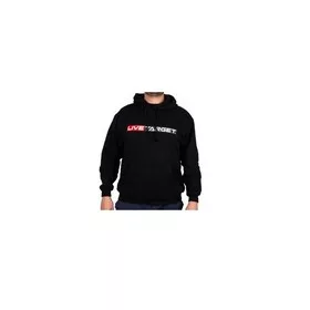 LIVETARGET BLACK BRAND COTTON HOODIE S