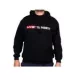 LIVETARGET BLACK BRAND COTTON HOODIE M