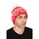 FOX RAGE RED & WHITE BOBBLE HAT