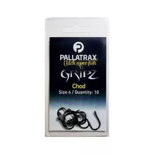 PALLATRAX GRIPZ CHOD HOOKS (10) SIZE 8