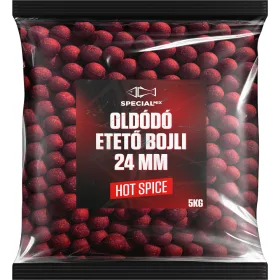 Speciál mix Oldódó Etető Bojli 24 mm Hot Spice 5 kg