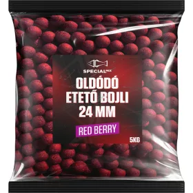 Speciál mix Oldódó Etető Bojli 24 mm Red Berry 5 kg