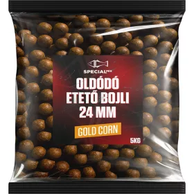 Speciál mix Oldódó Etető Bojli 24 mm Gold Corn 5 kg