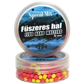 Speciál Mix 5mm FŰSZERES HAL Fluo Nano Wafters Dumbell