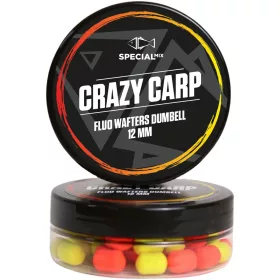 Speciál Mix Fluo Wafters Dumbell 12 mm Crazy Carp