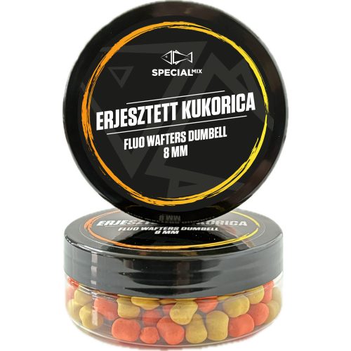 Speciál mix Fluo Wafters Dumbell 8 mm Erjesztett Kukorica