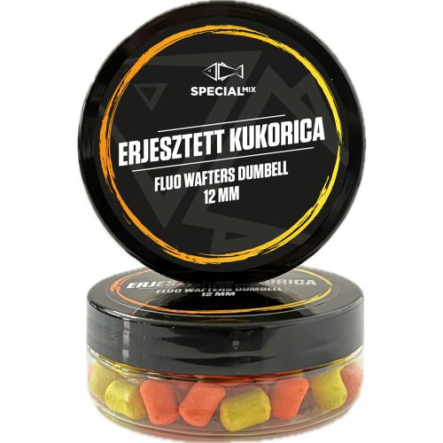 Speciál mix Fluo Wafters Dumbell 12 mm Erjesztett Kukorica